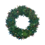 Imagen de CORONA CON ESCARCHA BOA DECORADA