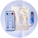 Imagen de SERIE DE LUCES100L MICROLED CALIDO USB CON CTRL REMOTO NAVIPLASTIC